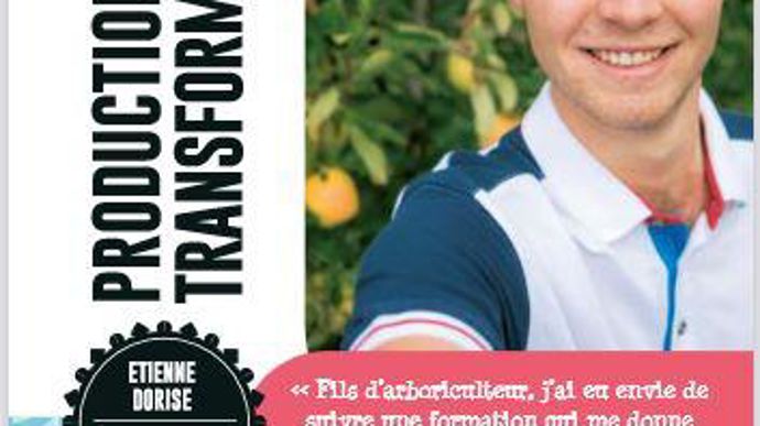 Etienne Dorise, étudiant en BTS productions horticoles au Campus de Pouillé, aux Ponts-de-Cé.